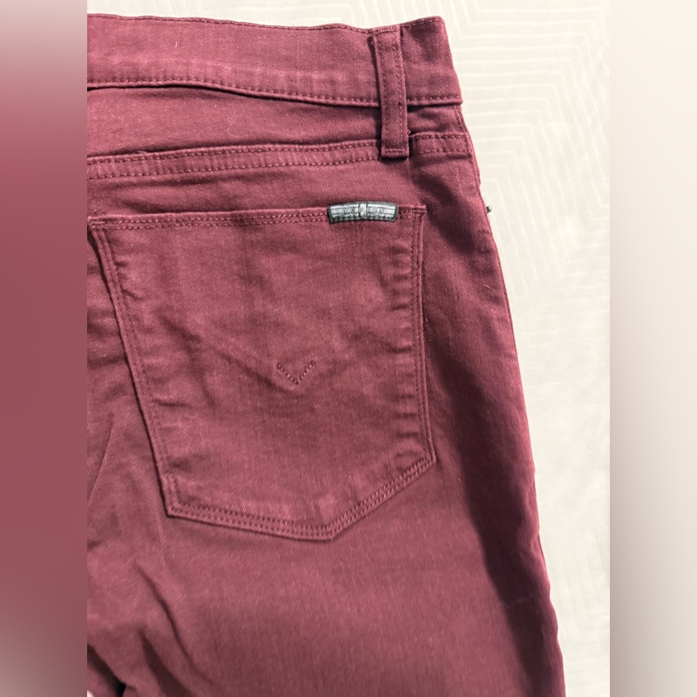 Hudson Jeans Deep Burgundy Denim